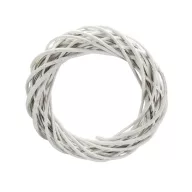 Vessző koszorú fehér 25cm