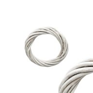 Vessző koszorú fehér 10cm – koszorúkészítéshez – Koszorú alapok, asztal- és ajtódísz kellékek