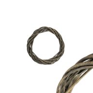 Vessző koszorú szürke 15cm – ajtódíszhez, koszorúalapnak