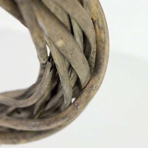 Vessző koszorú szürke 15cm – ajtódíszhez, koszorúalapnak