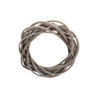 Vessző koszorú szürke 20cm – ajtódíszhez, koszorúalapnak