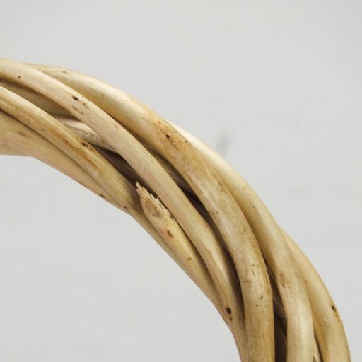 Vessző koszorú natúr 15cm – ajtódíszhez, koszorúalapnak