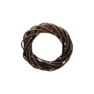 Vessző koszorú barna 15cm – ajtódíszhez, koszorúalapnak