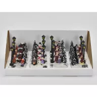 Karácsonyi jelenet led világítással 12db - OKOSÁR! – karácsonyi dekorációhoz