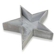 Fa csillag tál szürke – koszorúkészítéshez – Koszorú alapok, asztal- és ajtódísz kellékek
