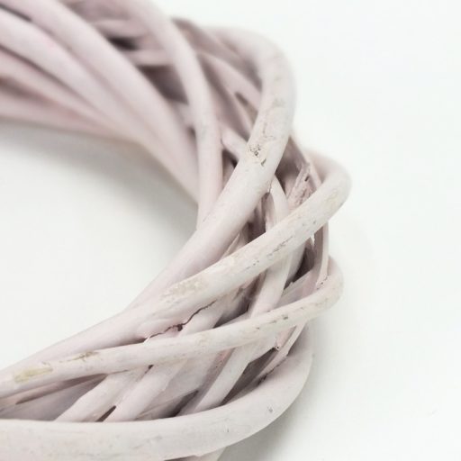 Vessző koszorú pasztell rózsa 20cm – koszorúkészítéshez