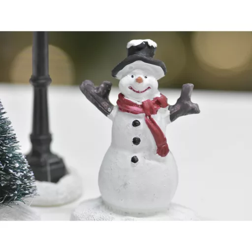 Hóemberes jelenet 3db/szett – karácsonyi dekorációhoz