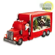 Karácsonyi kamion világítós – karácsonyi dekorációhoz