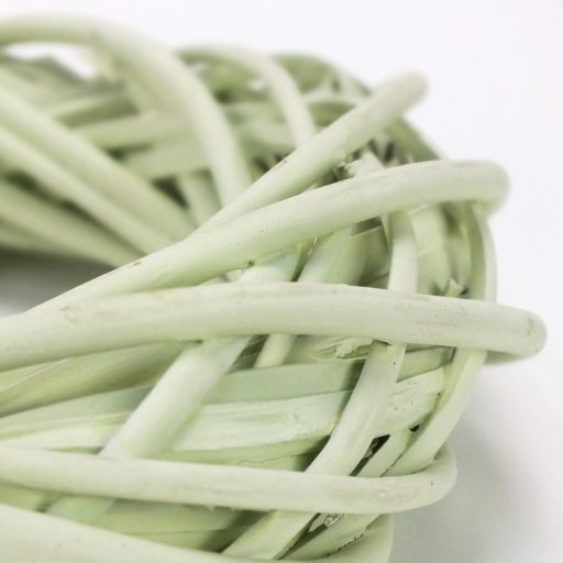 Vessző koszorú pasztell zöld 25cm 48/# – ajtódíszhez, koszorúalapnak