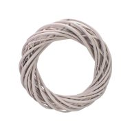 Vessző koszorú pasztell rózsa 25cm 48/# – ajtódíszhez, koszorúalapnak