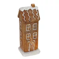 Világítós emeletes mézeskalács ház 1db – karácsonyi dekorációhoz