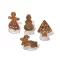 Mézeskalács figurák 4db/cs – karácsonyi dekorációhoz