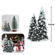 Mini fenyőfák 1db 6,6cm – koszorúhoz, asztaldíszhez