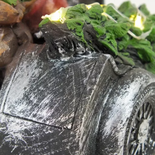 Világítós karácsonyi rénszarvas motoron - LED-es ünnepi dekoráció – koszorúhoz, asztaldíszhez