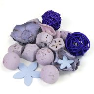 Lila vesszőgömbös terméscsomag – koszorúhoz, természetes dekorációhoz