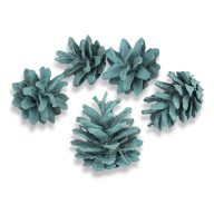 Rózsatoboz aqua 5db/csomag – koszorúhoz, természetes dekorációhoz