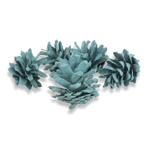 Rózsatoboz aqua 5db/csomag – koszorúhoz, természetes dekorációhoz