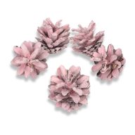 Rózsatoboz rózsaszín 5db/csomag – koszorúhoz, természetes dekorációhoz