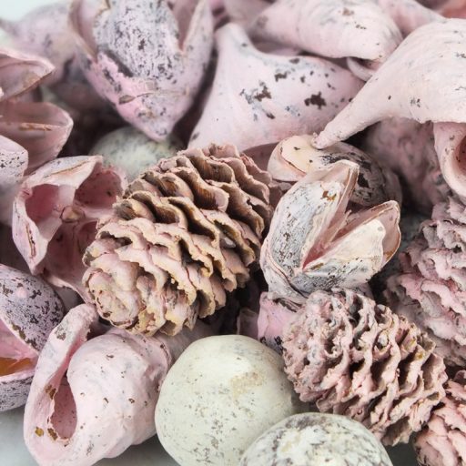 Extra terméscsomag - rózsaszín – koszorúhoz, természetes dekorációhoz