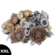 Extra terméscsomag - vízkék – koszorúhoz, természetes dekorációhoz