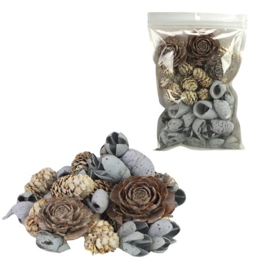 Extra terméscsomag - vízkék – koszorúhoz, természetes dekorációhoz