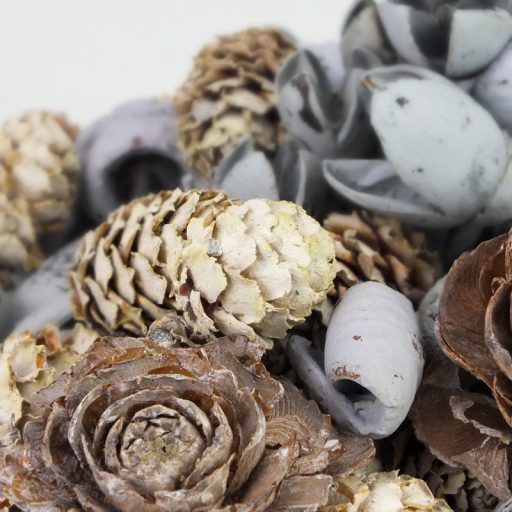 Extra terméscsomag - vízkék – koszorúhoz, természetes dekorációhoz