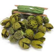 Kikelet terméscsomag raffiával - Oliva – húsvéti dekorációhoz