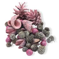 Fenyőerdő csomag rózsaszín – koszorúhoz, természetes dekorációhoz