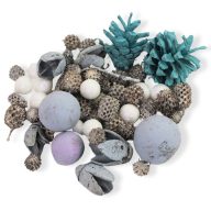 Fenyőerdő csomag kék – koszorúhoz, természetes dekorációhoz