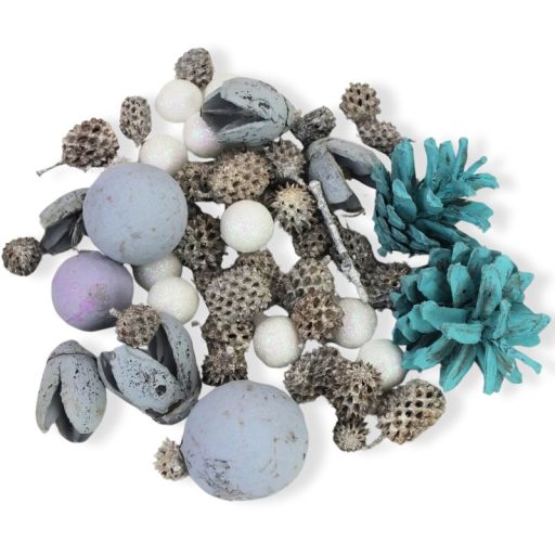 Fenyőerdő csomag kék – koszorúhoz, természetes dekorációhoz