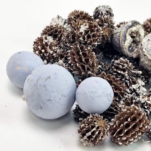 Vándor terméscsomag szürke – koszorúhoz, természetes dekorációhoz