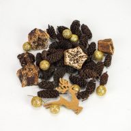 Arany tundra csomag – koszorúhoz, természetes dekorációhoz