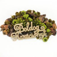 XXL karácsonyi terméscsomag "Boldog Karácsonyt" – koszorúhoz, természetes dekorációhoz