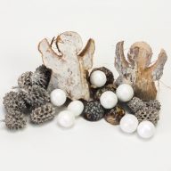 Karácsonyi angyal terméscsomag – koszorúhoz, természetes dekorációhoz