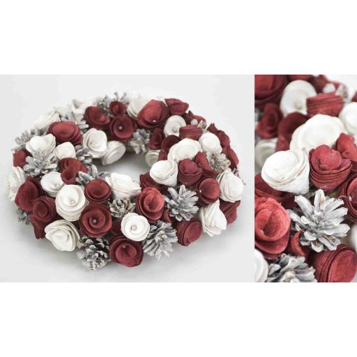 Szürke havas toboz nagy 5db/csomag – koszorúhoz, természetes dekorációhoz