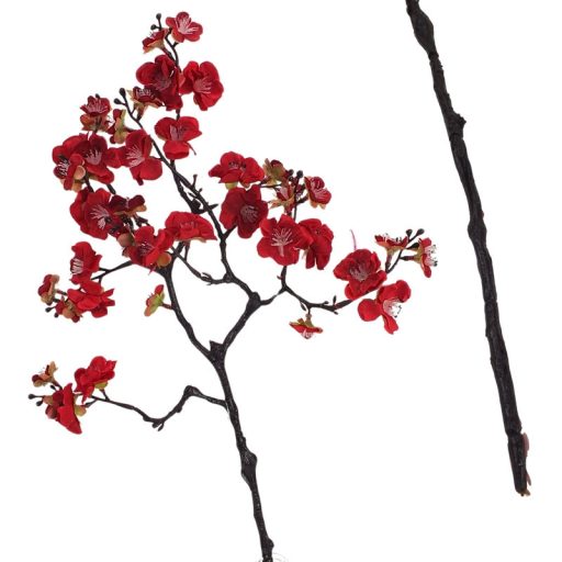 Virágzó ág piros 60cm