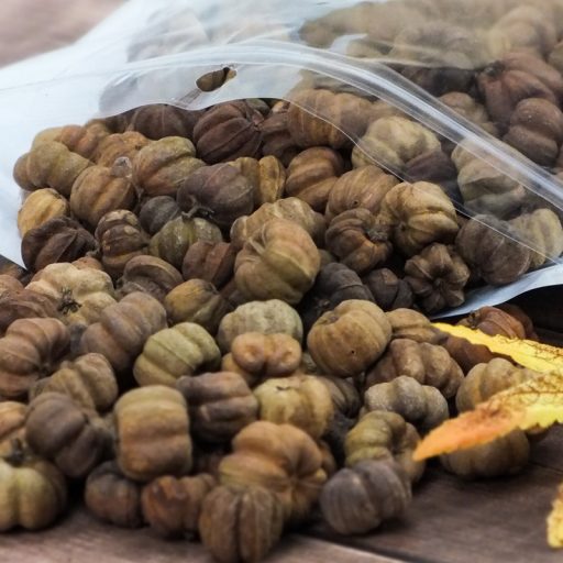 Tökbogyó barna 100 gramm/csom (kb. 320 db) - OKOSÁR! – koszorúhoz, természetes dekorációhoz