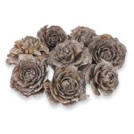 Cédrus rózsa vintage 8db/csomag – koszorúhoz, természetes dekorációhoz