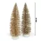Mini dekor fenyő óarany 25cm 2db/csomag – koszorúhoz, asztaldíszhez
