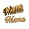 Natúr fa - Mama felirat 10cm 5db/csomag – Szezonok, alkalmak