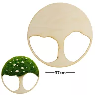 Natúr fa - Dekorálható DIY fa alap 37cm - karcsú fa – nyári dekorációhoz