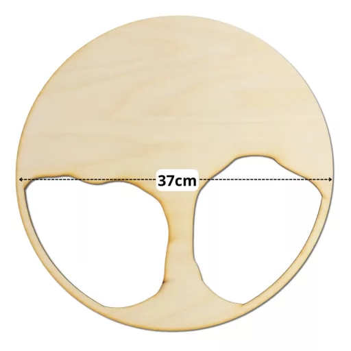 Natúr fa - Dekorálható DIY fa alap 37cm - karcsú fa – nyári dekorációhoz