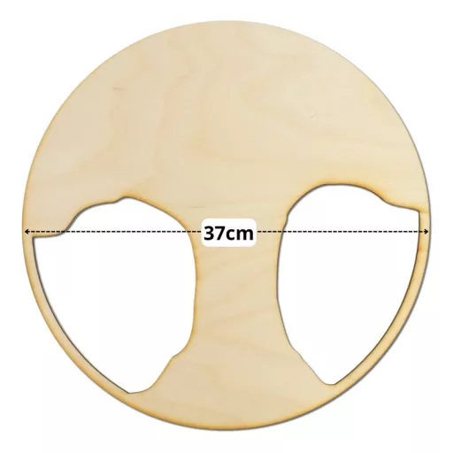 Natúr fa - Dekorálható DIY fa alap 37cm - széles fa – nyári dekorációhoz
