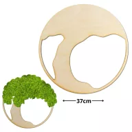 Natúr fa - Dekorálható DIY fa alap 37cm - íves fa – nyári dekorációhoz