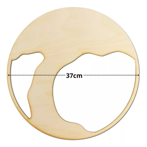 Natúr fa - Dekorálható DIY fa alap 37cm - íves fa – nyári dekorációhoz
