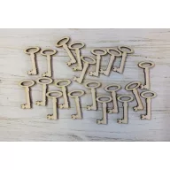Natúr fa - Kulcs mini 20db/csomag – festéshez, dekorációhoz