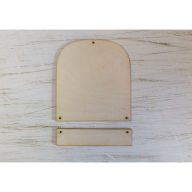 Natár fa - Fatábla összeköthető 15,5cm – festéshez, dekorációhoz