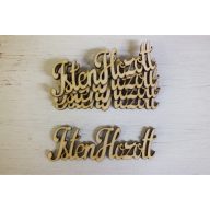Natúr fa - "Isten hozott" felirat írott 9,5cm 5db/csomag – festéshez, dekorációhoz