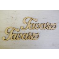 Natúr fa "Tavasz" felirat 15cm 2db/csomag – húsvéti dekorációhoz