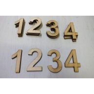 Natúr fa - Adventi számok 16db/csomag – ajtódíszhez, koszorúalapnak